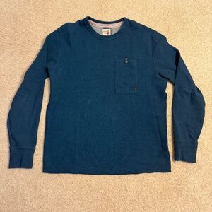 Relwen Micro Waffle Crew Neck (XL Dark Marine)